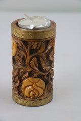 Handmade Wooden Candle Vase – Rustic Home Decor Accent
