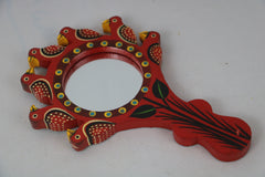 Mirror Magic – Hand-Painted Wooden Wall Mirror