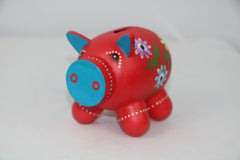 Colorful Wooden Piggy Bank – Savings Box for Children