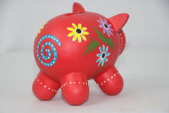 Colorful Wooden Piggy Bank – Savings Box for Children