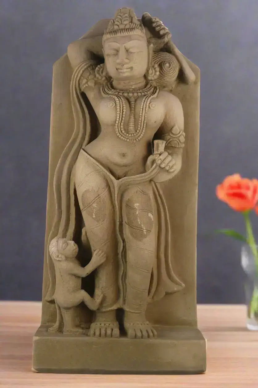 Mother and Child - A Posture of Khajuraho sculpture   Sand Stone
