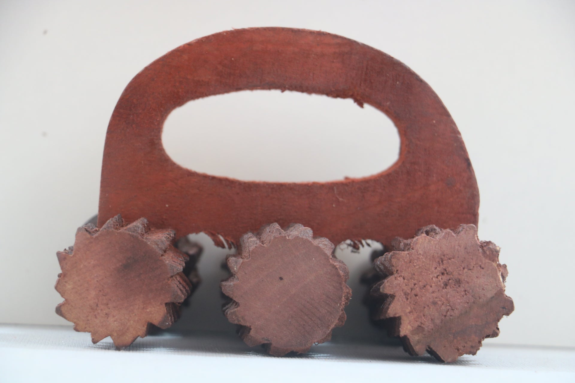 Natural Wooden Acupressure Massager – Handcrafted Wellness Therapy Tool