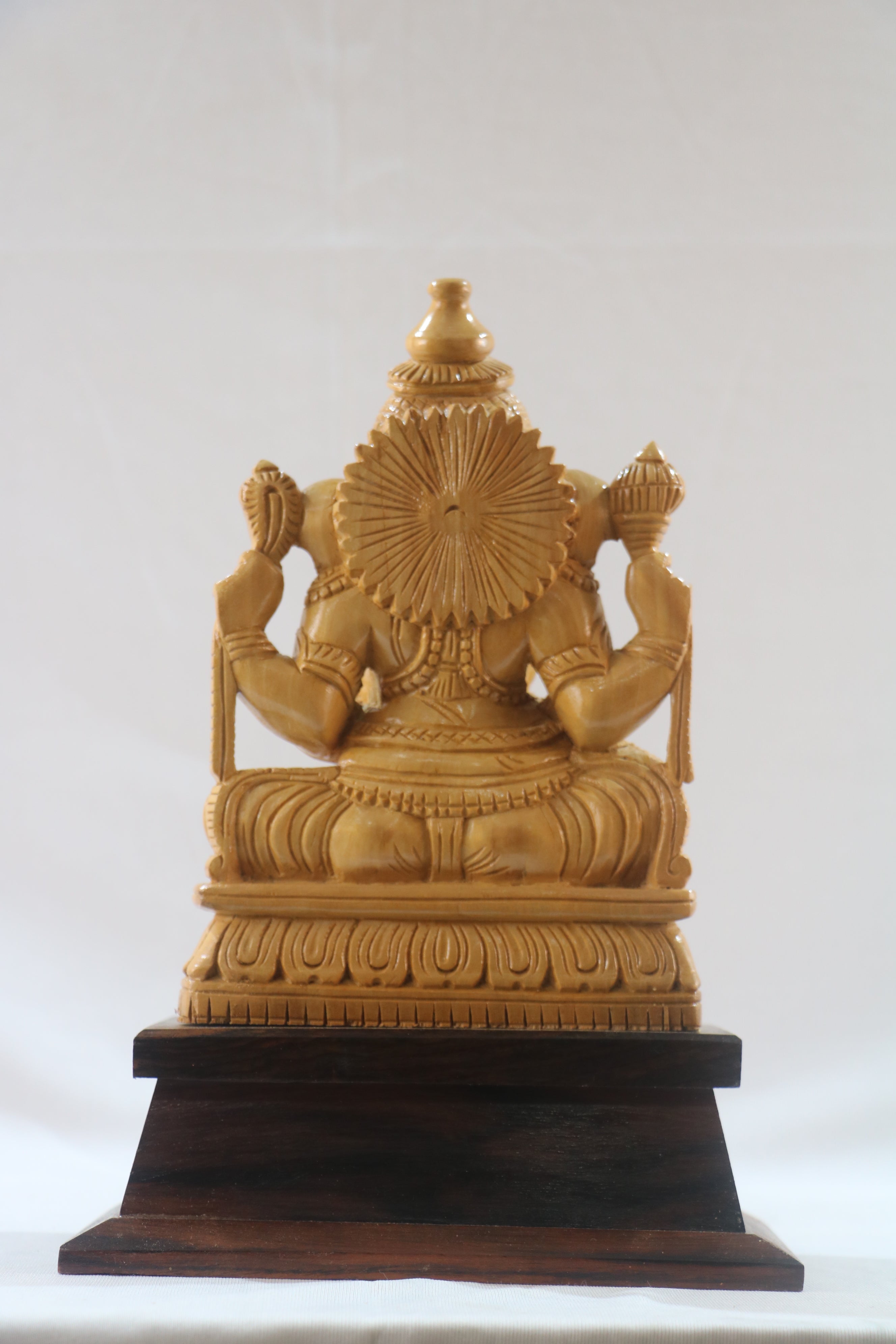 Shivani Wood Ganesha Statue