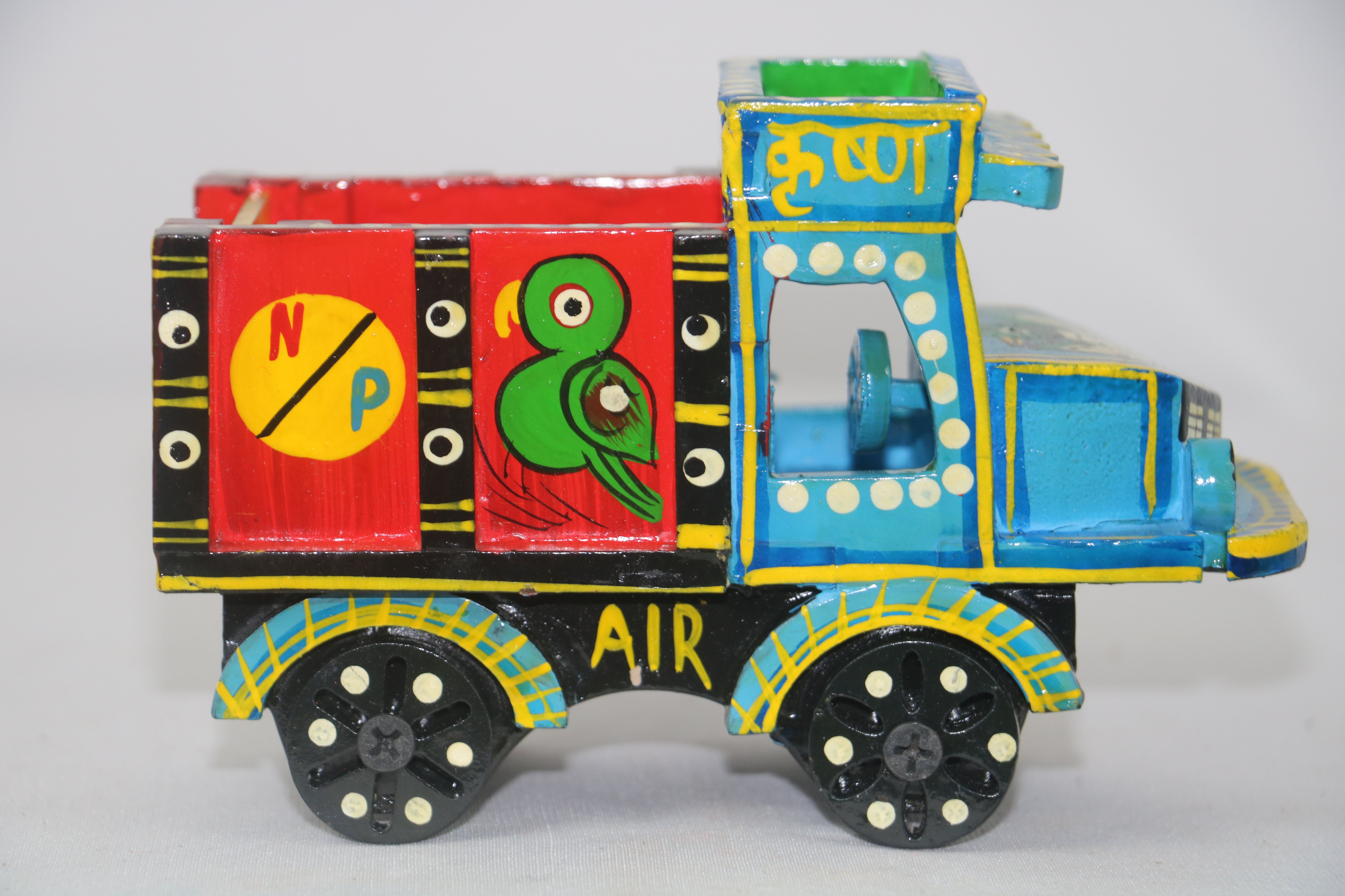 Decorative Wooden Air Tank/Truck  – Handcrafted War Vehicle Model
