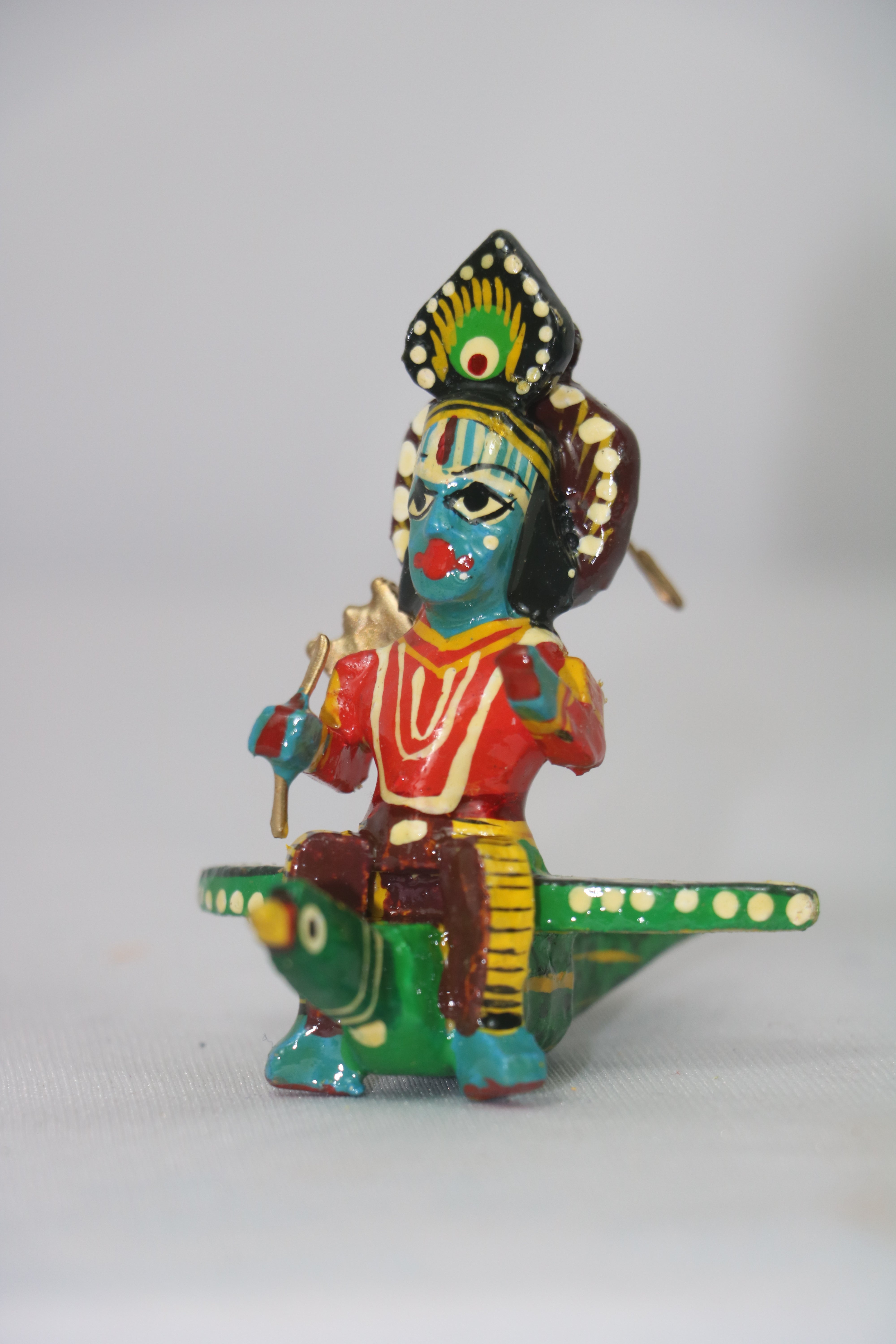 Flying Krishna and Lord Shiva – Unique Handcrafted Decorative Artifact