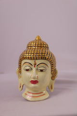 Hand-Painted Metal Buddha Hanging – Spiritual Wall Decor