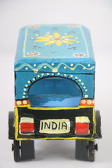 Wooden Auto Rickshaw Model – Handcrafted & Painted Toy or Decor