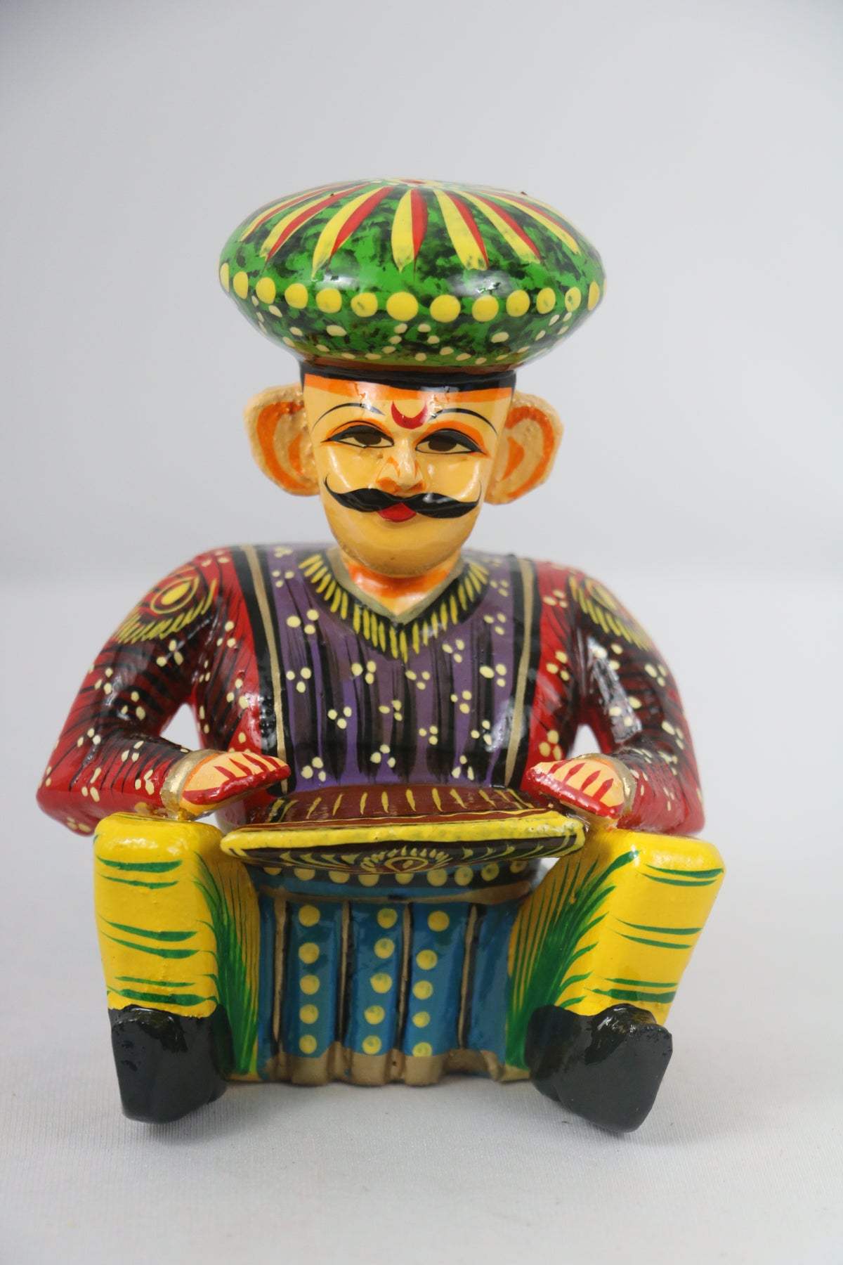 Hand-Painted Wooden Musician Figurines – 6-Piece Decorative Set