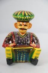 Hand-Painted Wooden Musician Figurines – 6-Piece Decorative Set