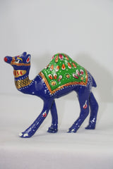 Colorful Metal Camel Statue | Handmade Ethnic Home Decor