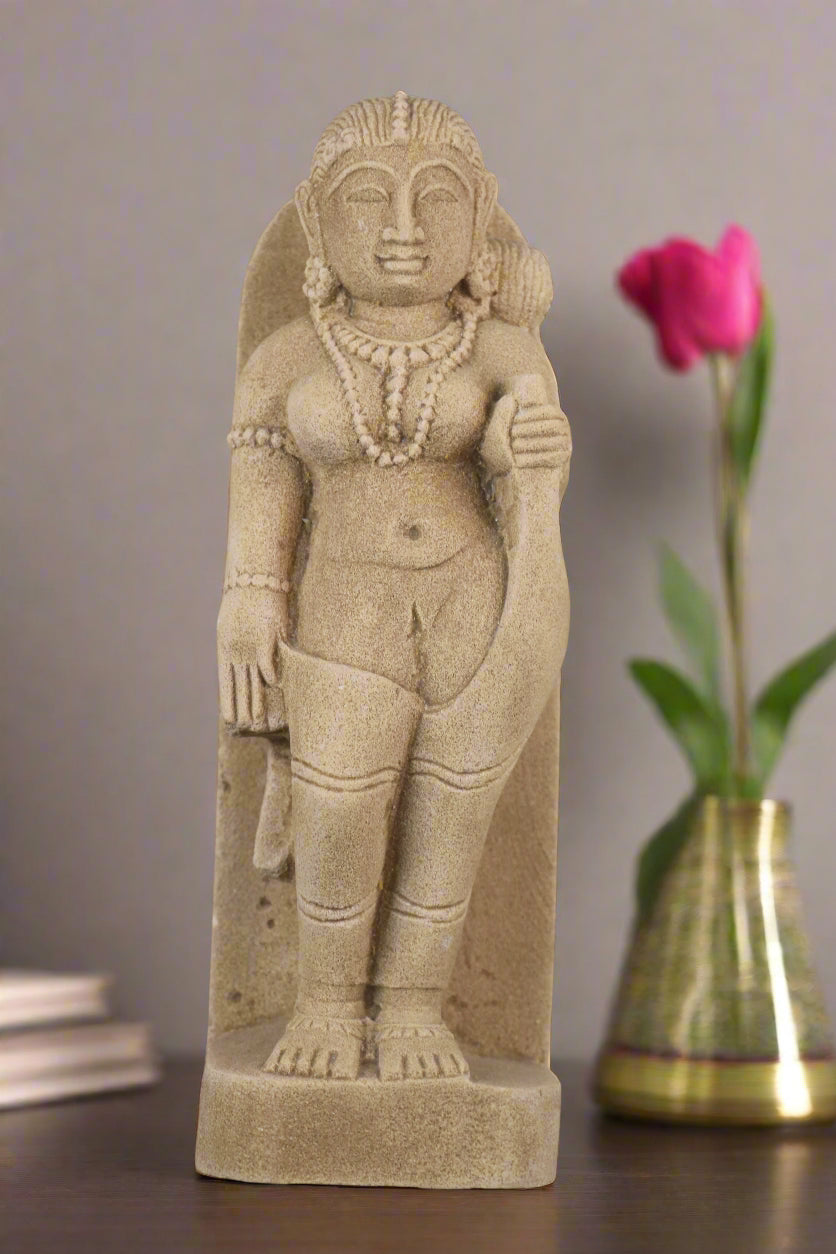 Sandstone Sculpture of a Divine Female Figure
