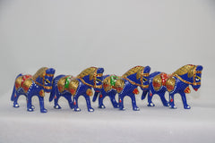 Handmade Metal Blue Horse | Artistic Home Decor Figurine