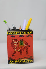 Colorful Handcrafted Pen Holder | Decorative Office Accessory