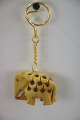 Handcrafted Wooden Jali Key Chains – Intricate Cutwork Design