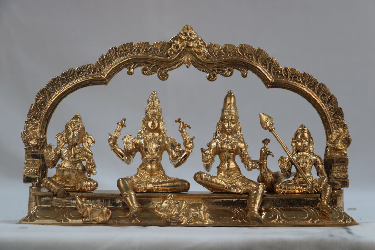 Panchaloha Shiva and Family or Shiva Kutumba
