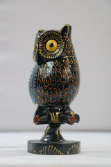 Hand-Painted Wooden Owl – Exclusive Artistic Home Decor