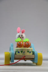 Handcrafted Channapatna Pull Toy for Kids – Wooden Pull-Along Toy