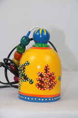 Wooden Hand-Painted Lamp – Unique Home & Office Decor