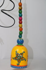 Wooden Hand-Painted Lamp – Unique Home & Office Decor