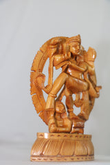 Intricately Carved Wooden Nataraja | Lord Shiva Cosmic Dance Statue