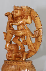 Intricately Carved Wooden Nataraja | Lord Shiva Cosmic Dance Statue