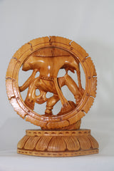 Intricately Carved Wooden Nataraja | Lord Shiva Cosmic Dance Statue