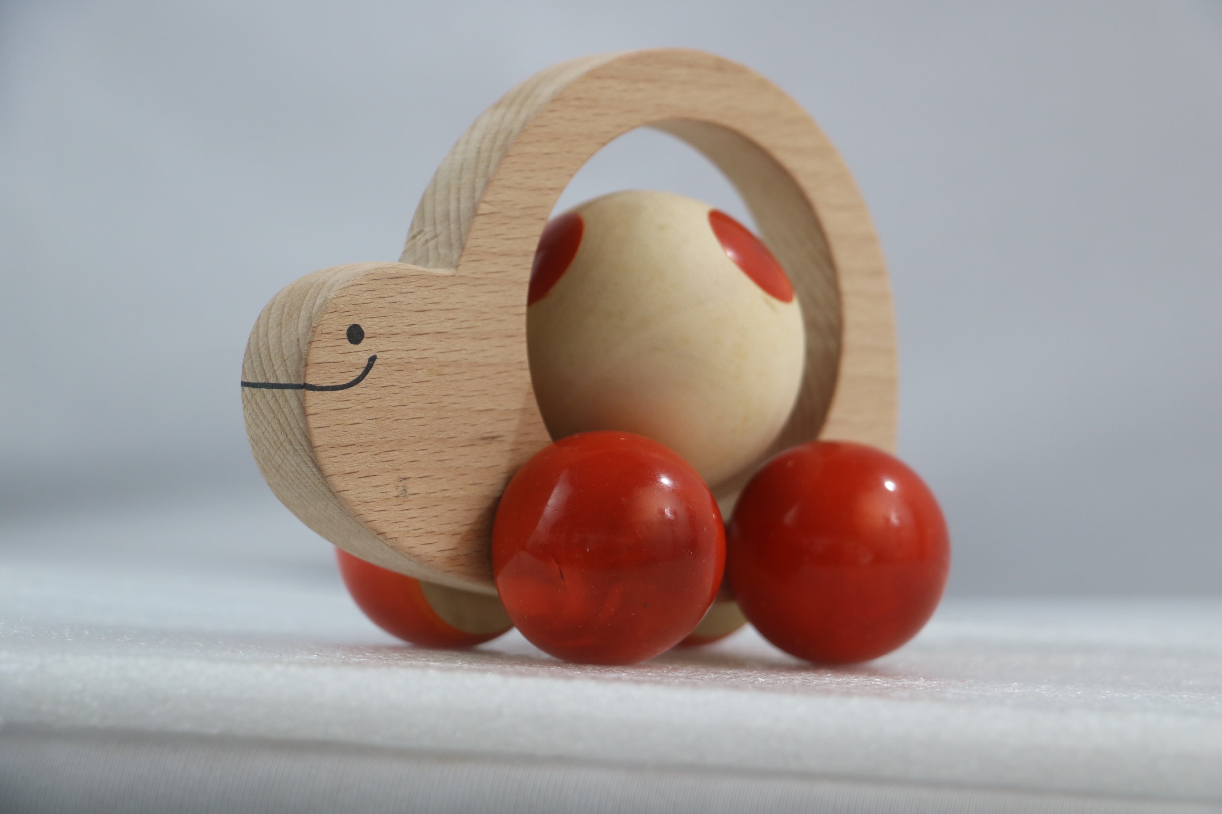 Handcrafted Snail with Ball Toy – Eco-Friendly Non-Toxic Paint