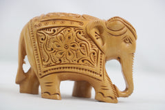 Hand-Carved Wooden Elephants – Artisan Decorative Sculptures