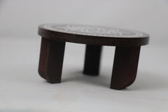 Channapatna Wooden Pooja Stand – Handcrafted & Hand-Painted Design