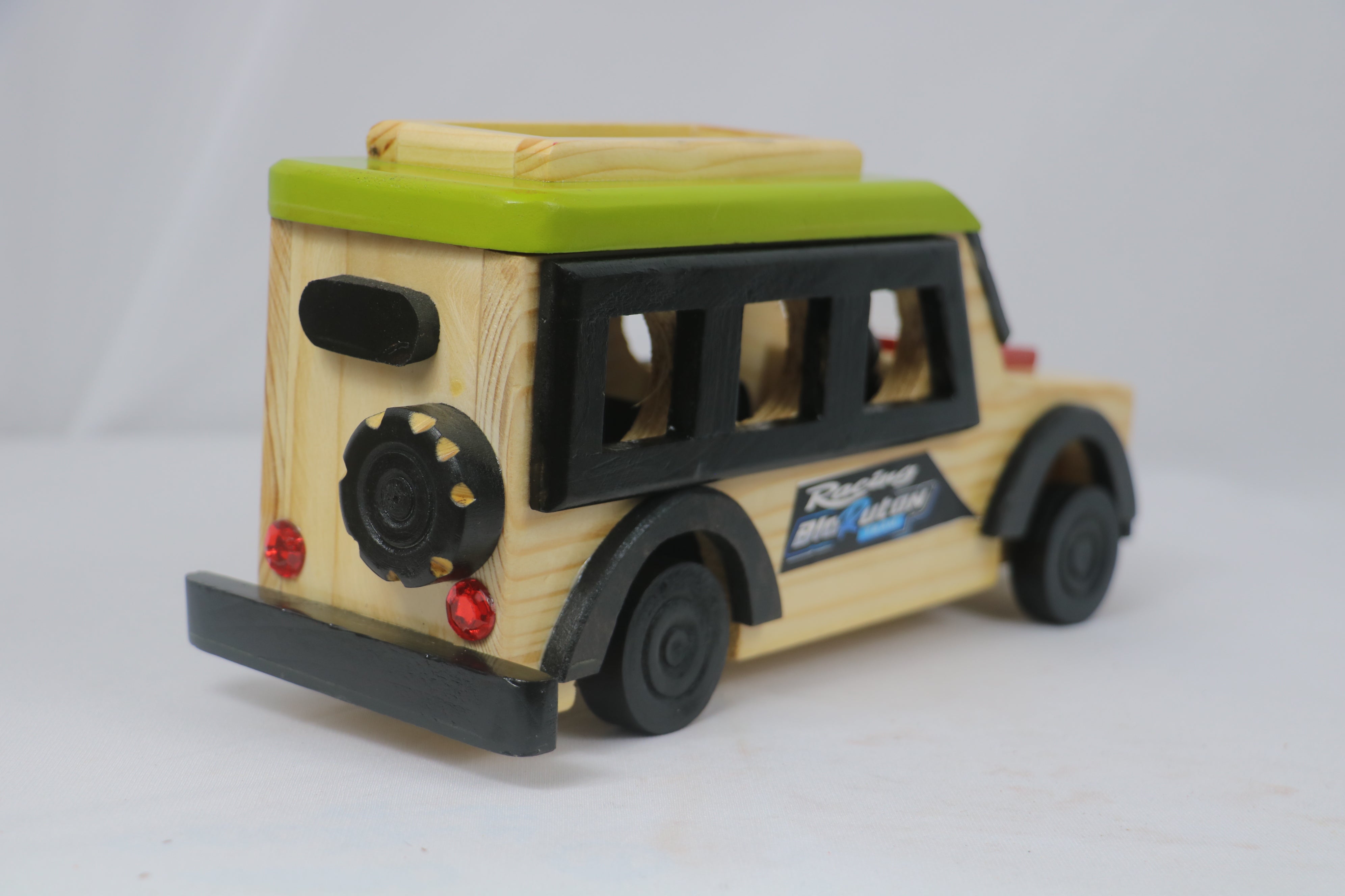 Channapatna Wooden SUV Car – Vibrant Multi-Colour Handmade Toy