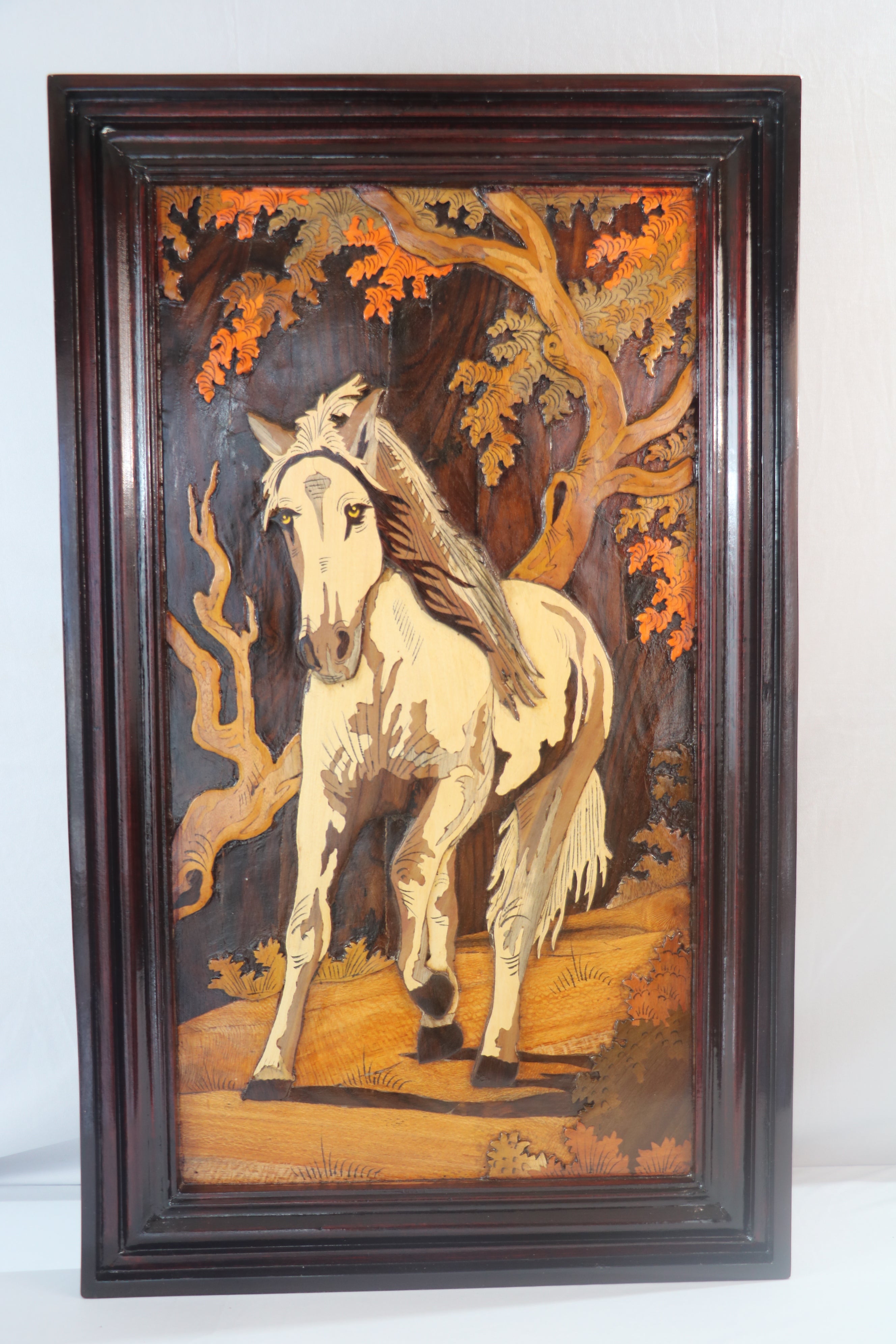 Horse Wood Inlay Mysore