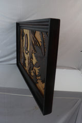 Man Sailing Boat Village Side Mysore Wood Inlay