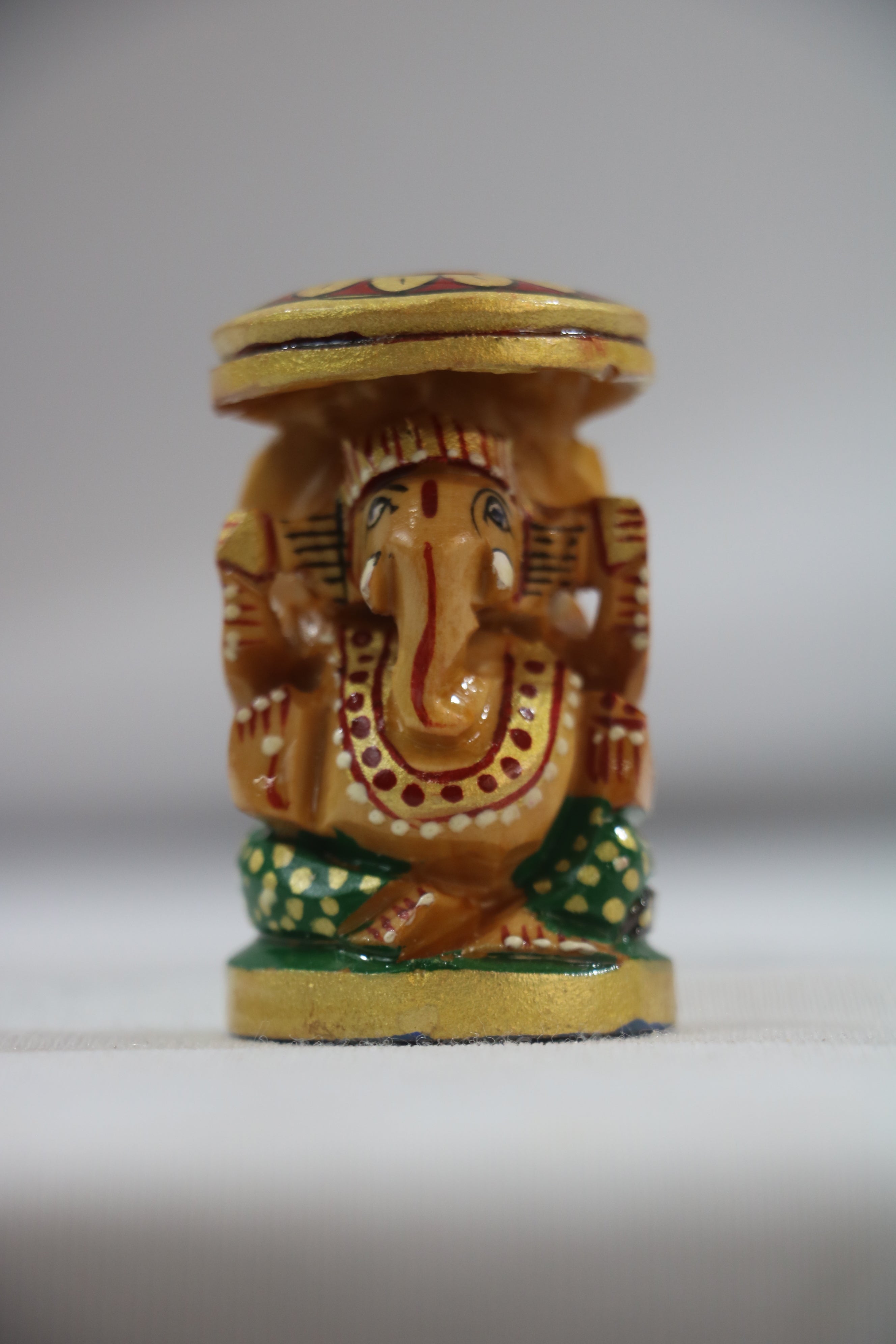 Wooden Hand Painted Ganesh