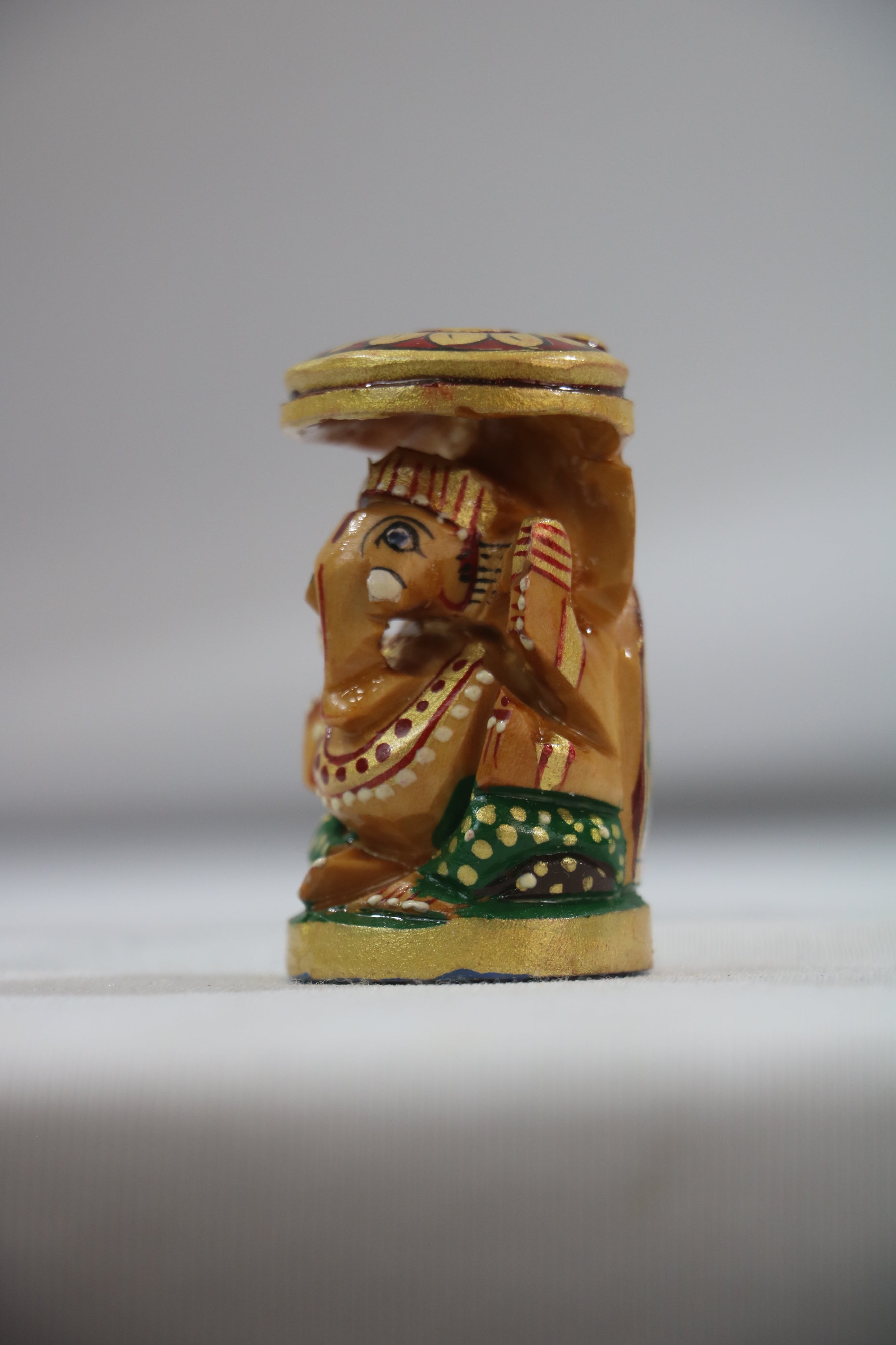 Wooden Hand Painted Ganesh