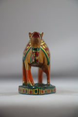 Hand-Painted Wooden Camel – Artisan Decorative Figurine