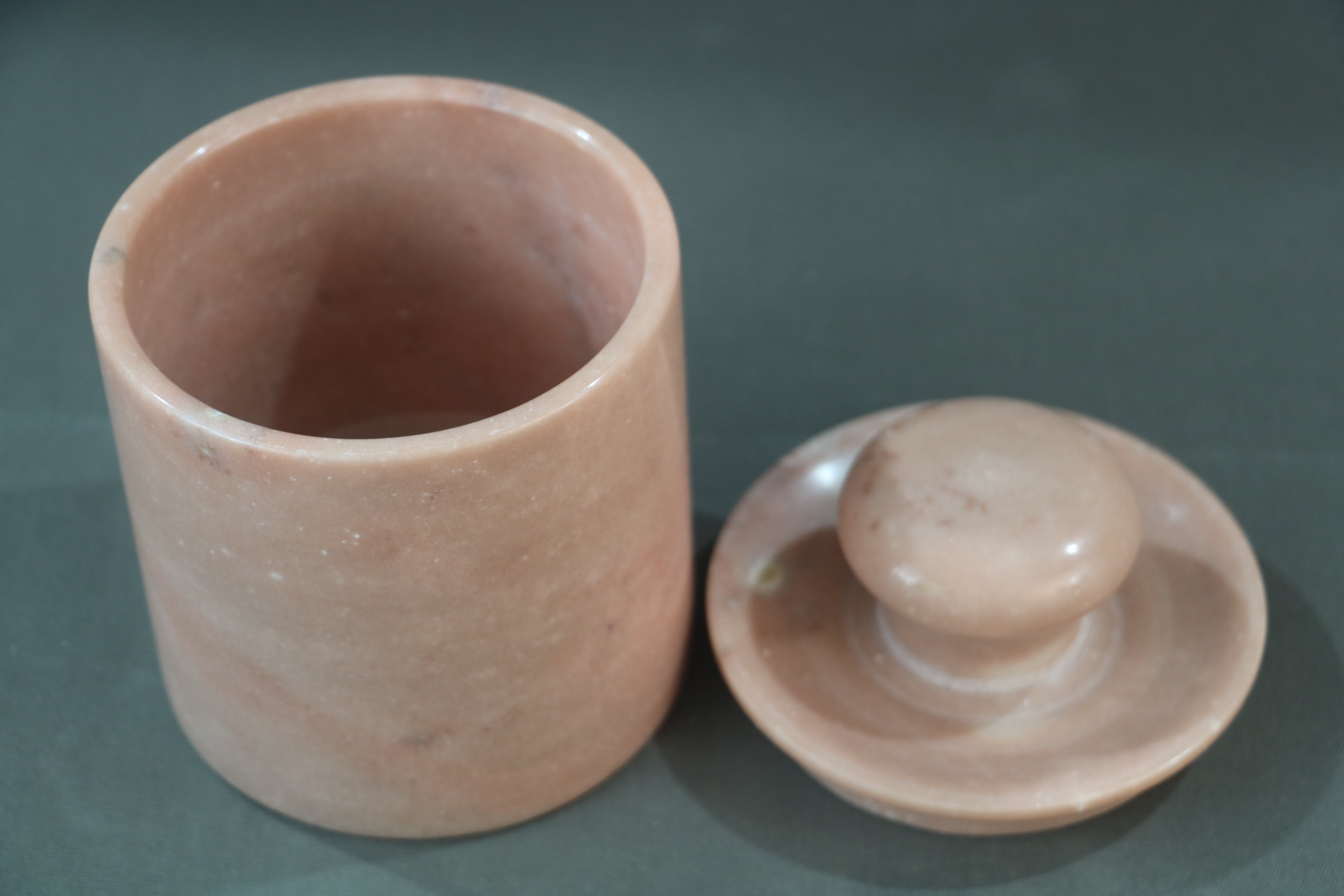Handcrafted Marble Container – Stylish Storage Jar