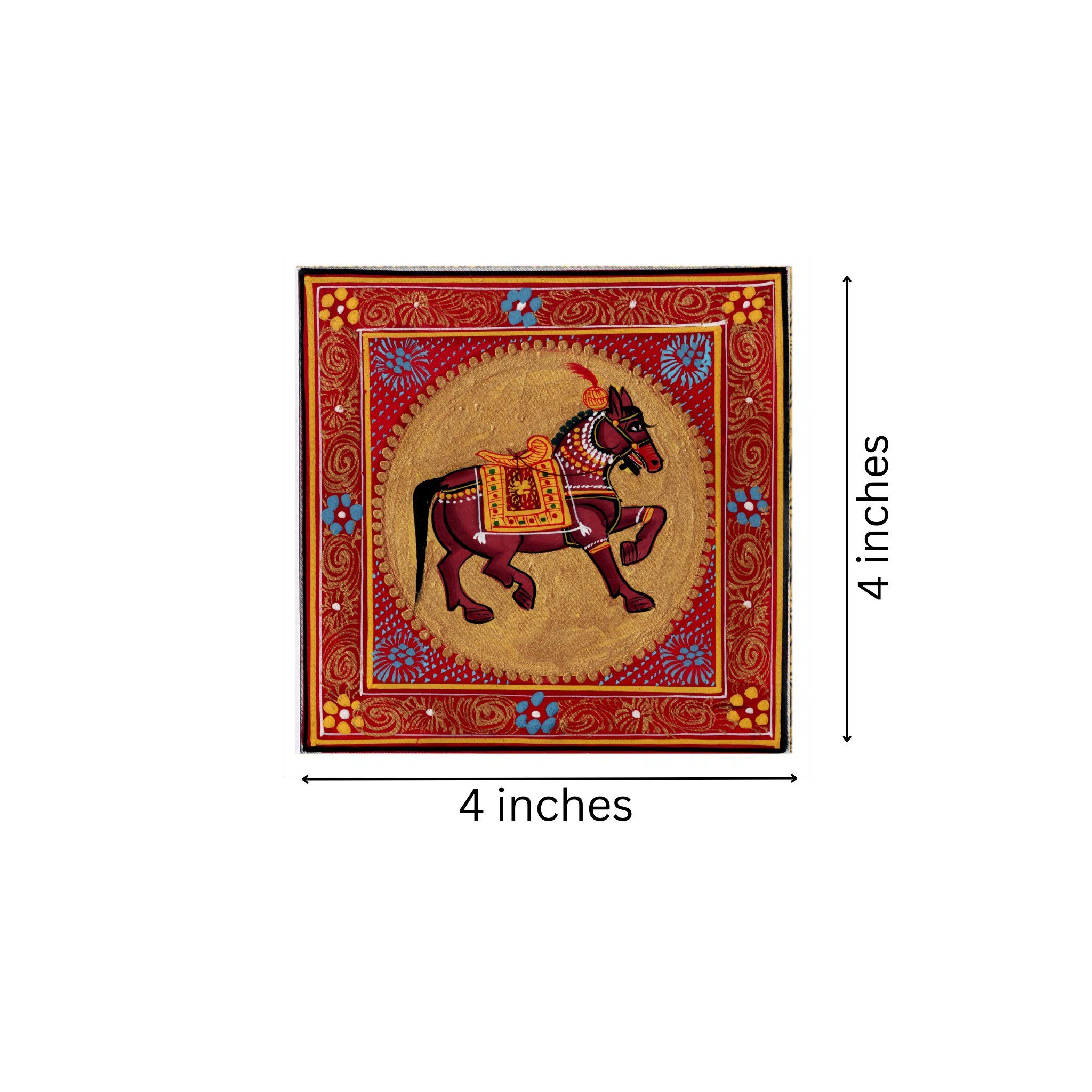 Majestic Horse – Symbol of Power and Grace in Pattachitra Art