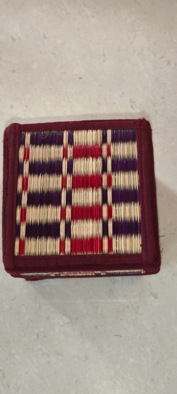Handcrafted Korai Grass Organizer Boxes