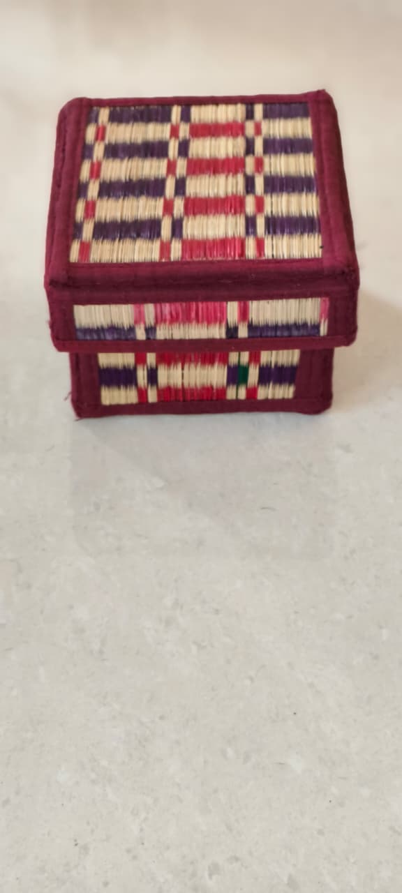 Handcrafted Korai Grass Organizer Boxes