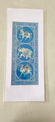 Traditional Indian Blue Pottery-style Miniature Painting