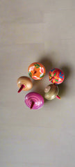Handcrafted Channapatna Wooden Toys Set  Spinning Tops