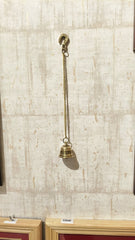 Handcrafted Antique Finish Hanging Brass Temple Bell with Chain and Hook