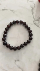 Violet Gemstone Bead Bracelet – Natural Crystal Bracelet   Accessories