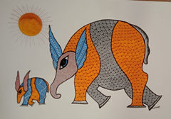 Under the Same Sun – Gond Tale of Bond & Belonging   Paintings