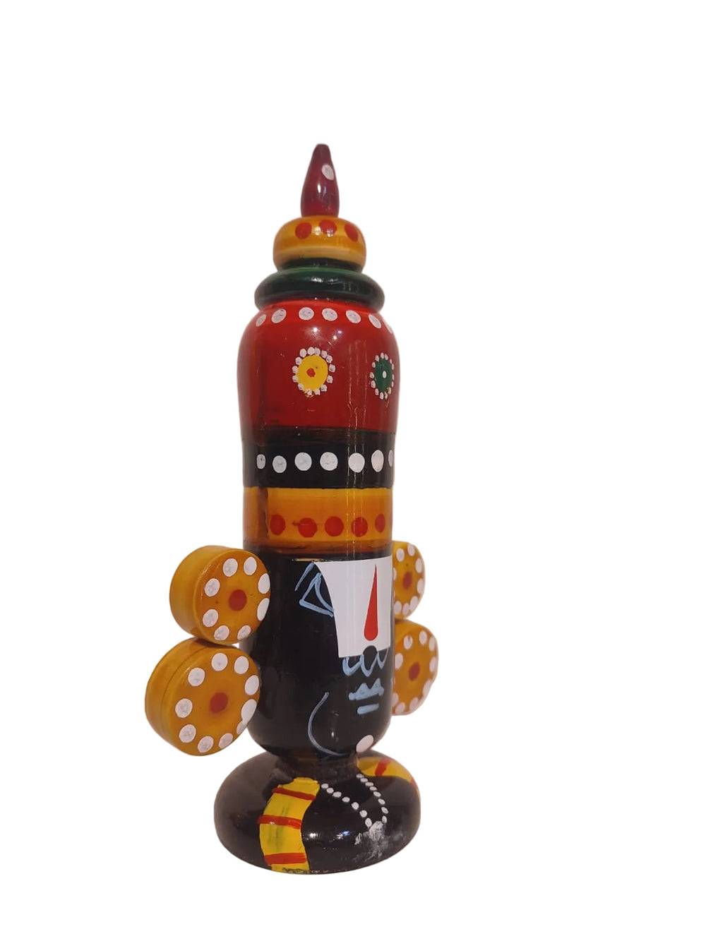 Majestic Etikoppaka Balaji Idol – Handcrafted Wooden Folk Art of Tirumala Tradition   Etikoppaka Lacquerware