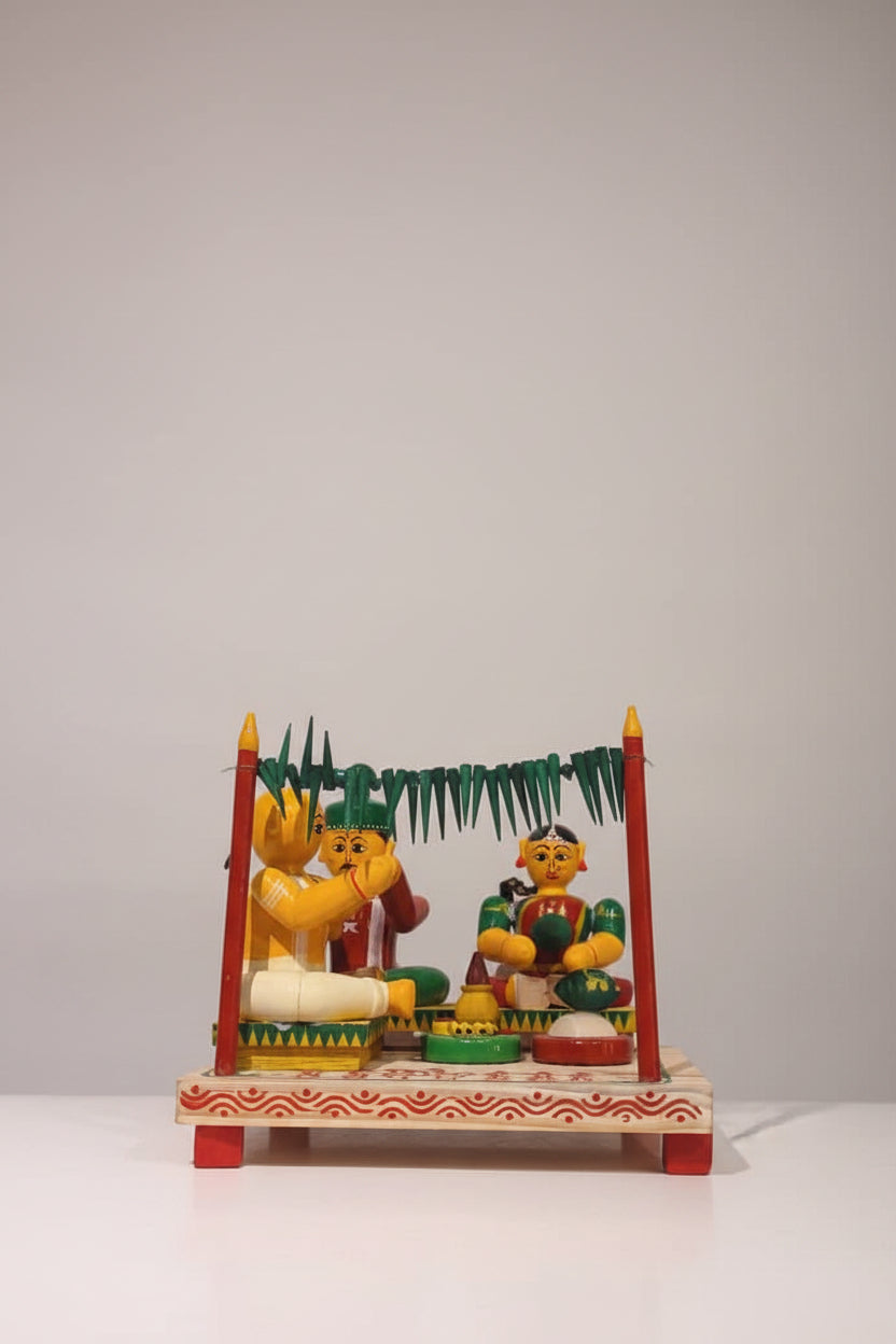 Traditional Etikoppaka Wedding Ceremony Set   Etikoppaka Lacquerware