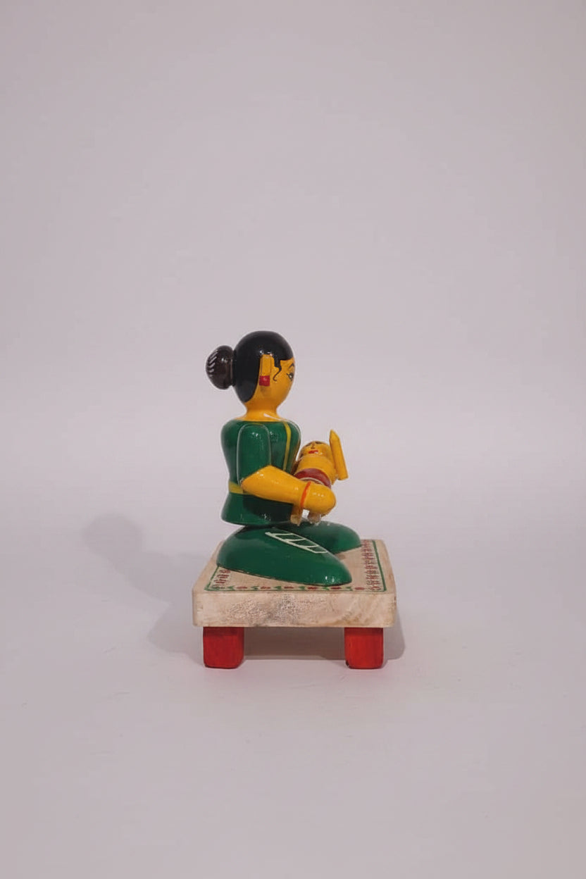 Eternal Bond – Etikoppaka Mother and Child   Etikoppaka Lacquerware