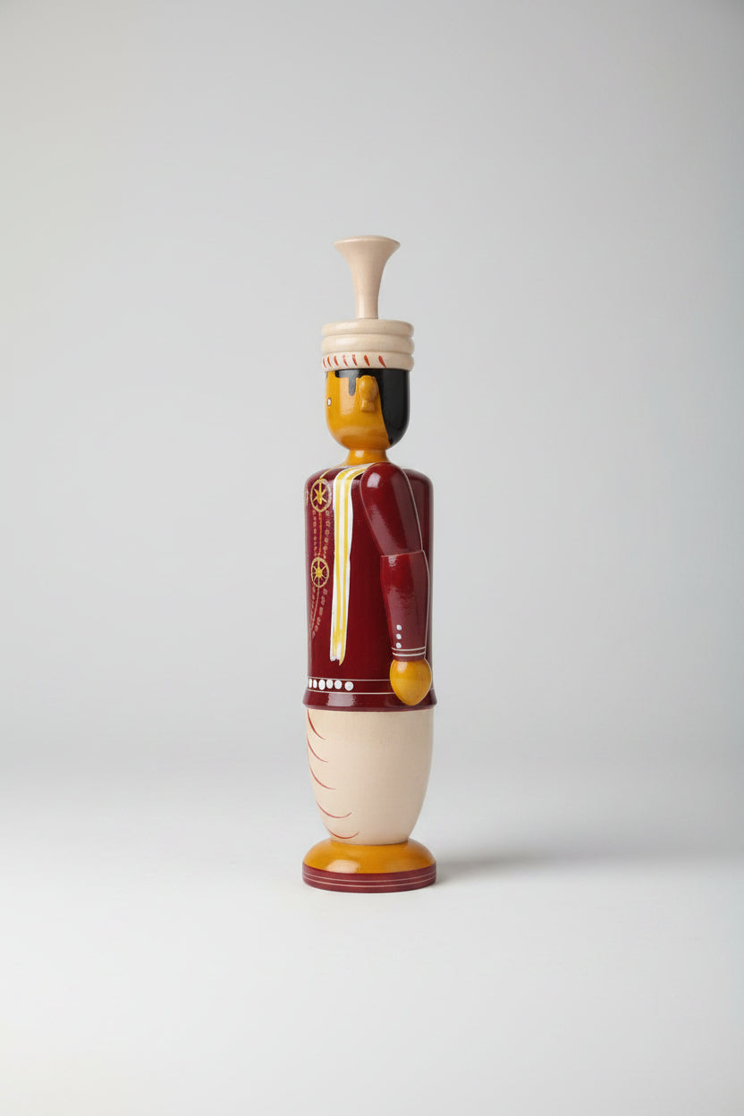 Sacred Union – Etikoppaka Wooden Bride Toys and Groom in Traditional Attire   Etikoppaka Lacquerware