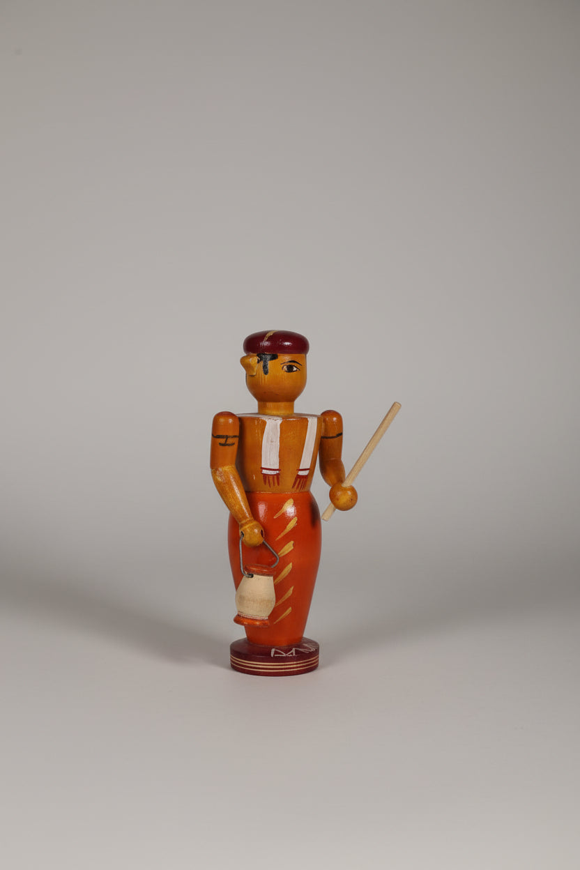 The Watchful Protector Etikoppaka Lacquerware   Etikoppaka Lacquerware