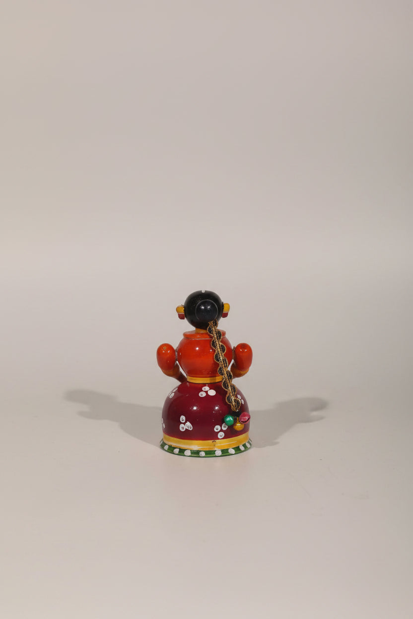 Etikoppaka Wooden Women Box – Handcrafted Traditional Lacquer Toy Storage   Etikoppaka Lacquerware